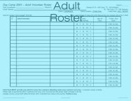 Adult Roster