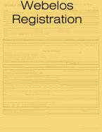 Webelos Registration Form